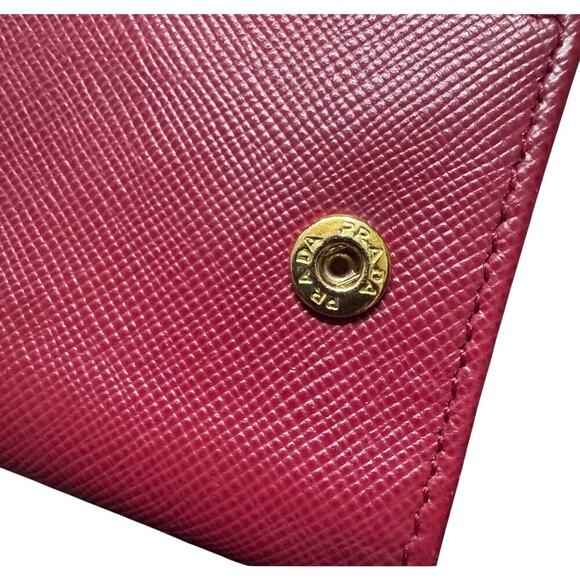 Auth Prada Red Saffiano Leather Key Holder Case 6 Ring - Picture 9 of 15